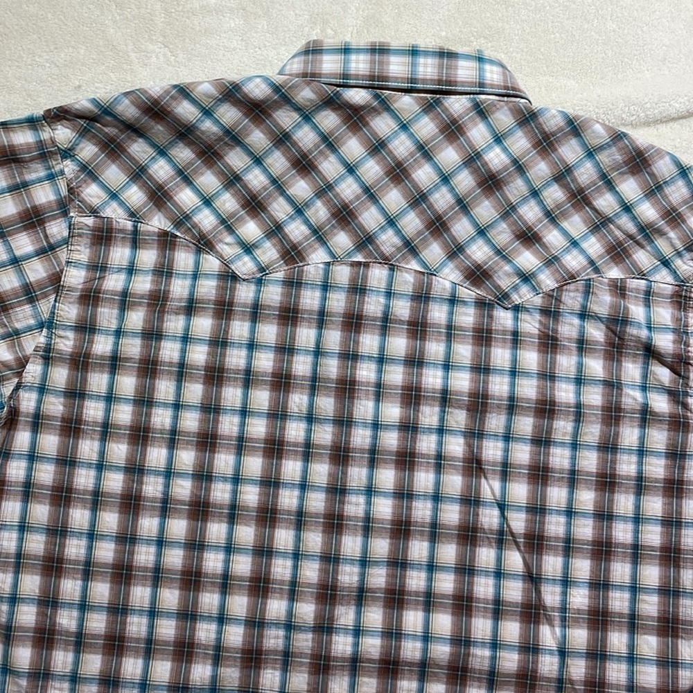 WRANGLER MENS RETRO 3XL WESTERN PEARL SNAP LONG SLEEVE SHIRT - Picture 6 of 8